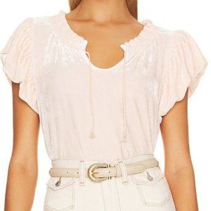 FREE PEOPLE teresa velvet top Sz L NEW
